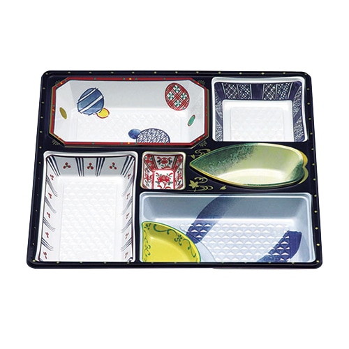 エフピコチューパ 仕出し容器 W・料亭中仕切 75-B 京焼 20枚/袋(ご注文単位8袋)【直送品】