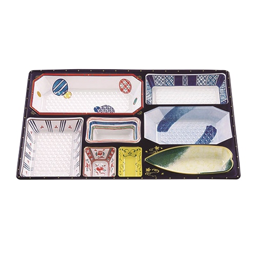 エフピコチューパ 仕出し容器　W・料亭中仕切　79-B  京焼 20枚/袋（ご注文単位4袋）【直送品】