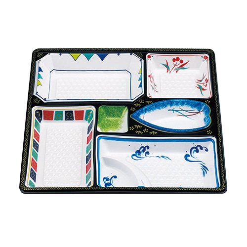 エフピコチューパ 仕出し容器 W・料亭中仕切 75-B 白磁 20枚/袋(ご注文単位8袋)【直送品】