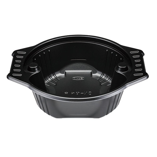 エフピコチューパ 鍋容器　CN-なべ　本体 中 黒 50枚/袋（ご注文単位12袋）【直送品】