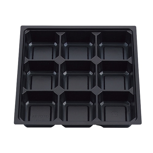 エフピコチューパ 仕出し弁当容器 紙ボックス 中仕切 KE7070 C-2 黒 共通 50枚/袋(ご注文単位6袋)【直送品】