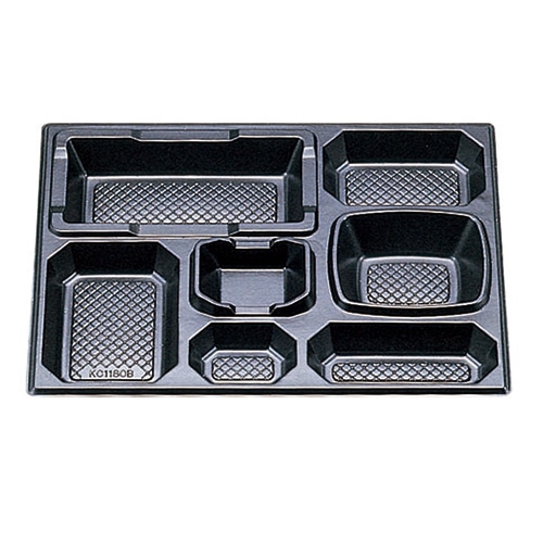 エフピコチューパ 仕出し容器　紙ボックス　料亭　中仕切 KC・KH1180B 黒 20枚/袋（ご注文単位4袋）【直送品】