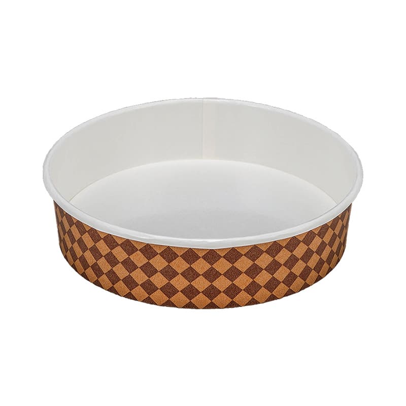 エフピコチューパ RK耐熱性紙容器 本体 RK-160-600 BCチェック茶 CP760066 50枚/袋（ご注文単位12袋）【直送品】