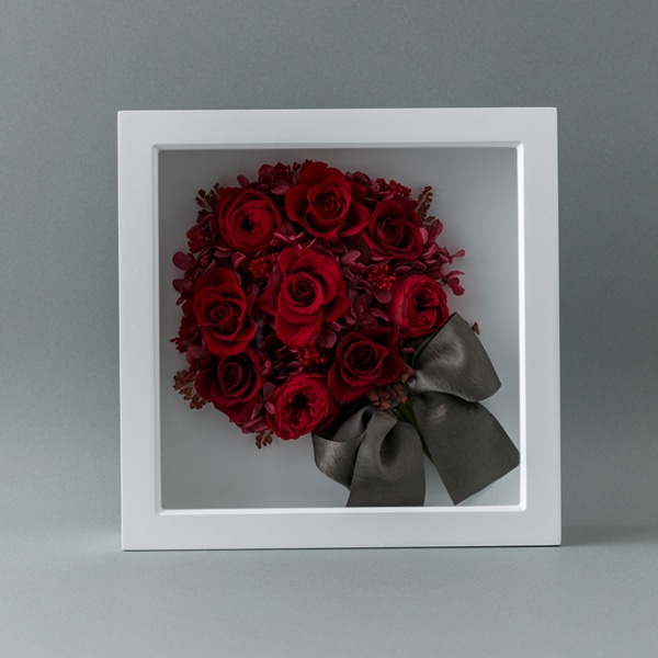 アプラス プリザーブドフラワー　ブーケ レッド F-3370 1個（ご注文単位1個）【直送品】