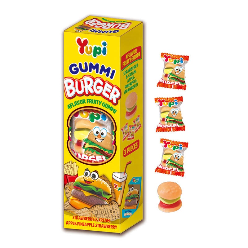 エイム グミバーガーグミ 3個入 1箱※軽(ご注文単位120箱)【直送品】