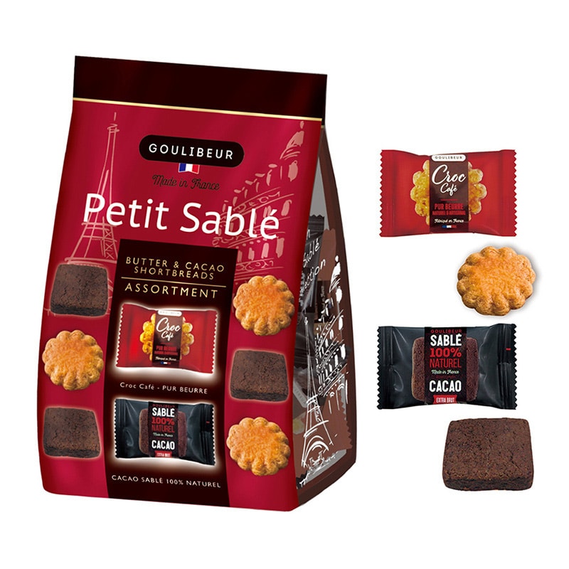 エイム グーリブール ミニガレット&ココアサブレ アソート 12枚 1袋※軽(ご注文単位80袋)【直送品】