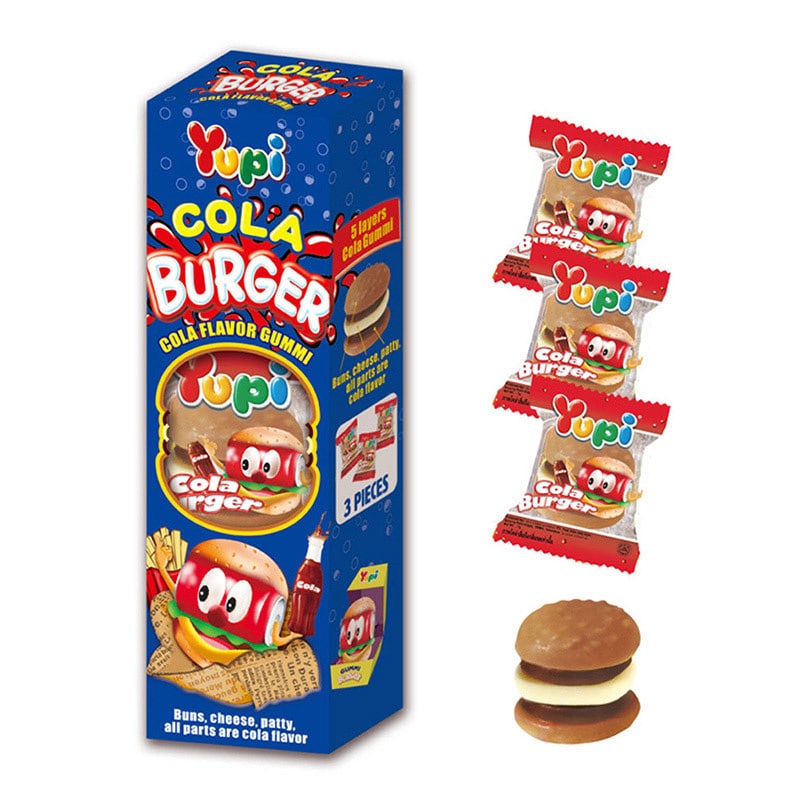 エイム コーラバーガーグミ 3個入 1箱※軽(ご注文単位120箱)【直送品】