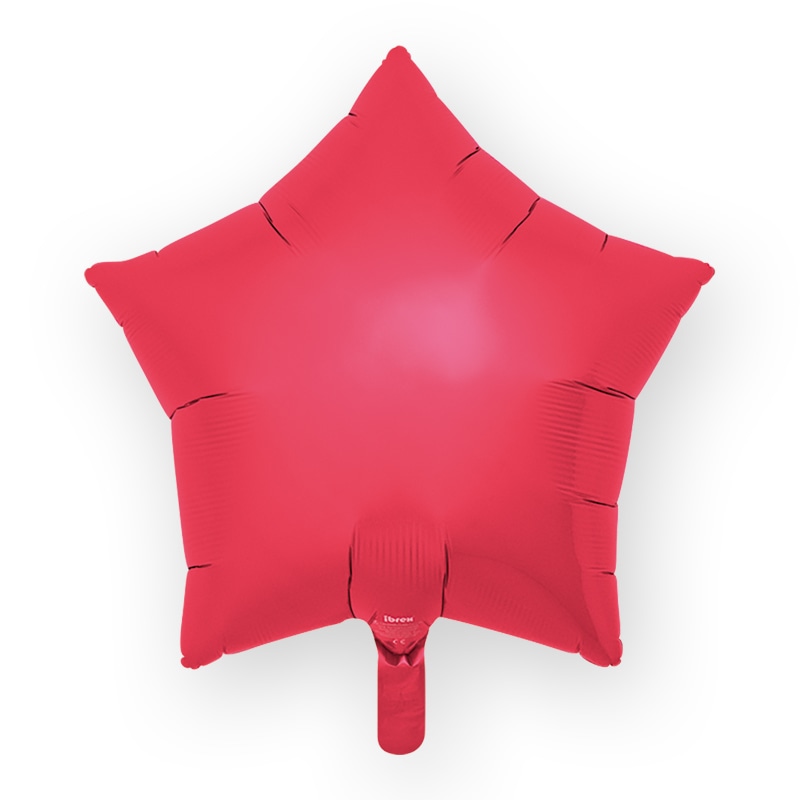 TakaraTec アイブレックスバルーン スター 15インチ メタリックレッド パッケージ入り 0201511301 1個（ご注文単位5個）【直送品】
