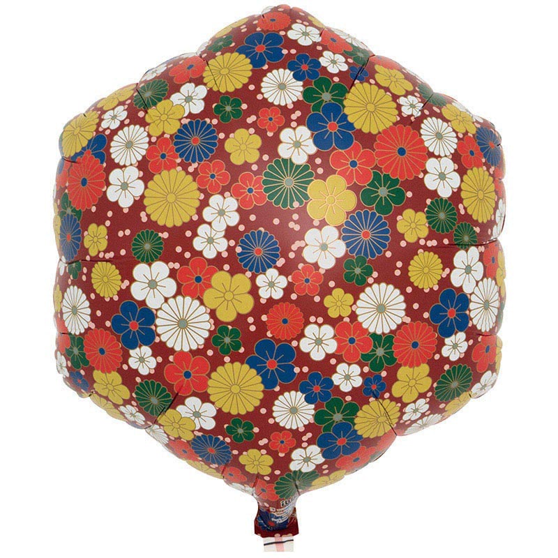 TakaraTec アイブレックスバルーン 千代紙 菊と桜 赤 パッケージ入り 0201333901 1個（ご注文単位5個）【直送品】
