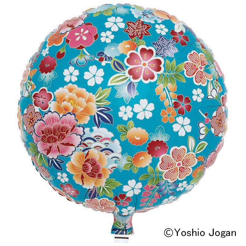 TakaraTec アイブレックスバルーン 千代紙 牡丹と桜 青 パッケージ入り 0201370018 1個（ご注文単位5個）【直送品】