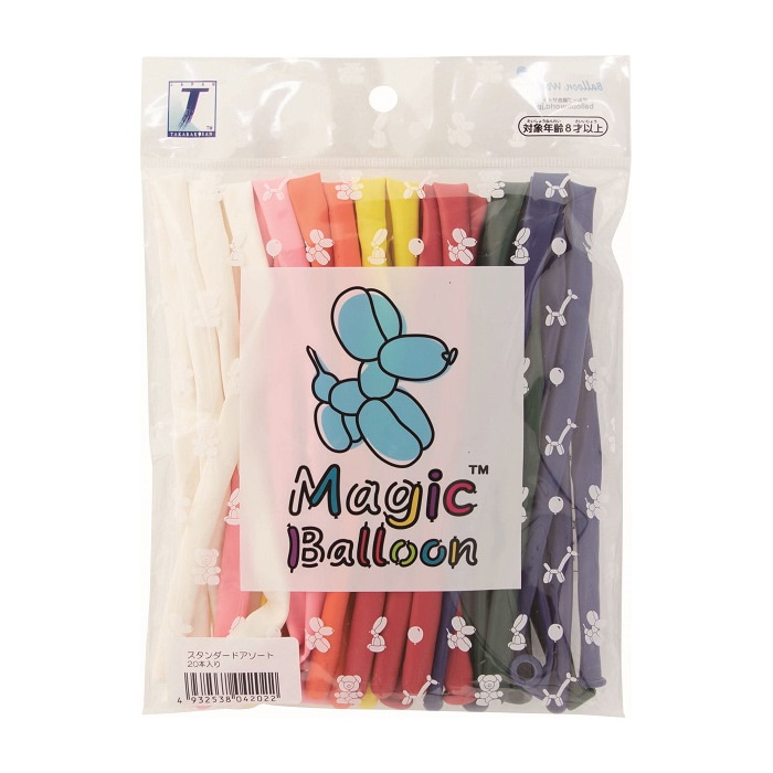 TakaraTec マジックバルーン ミニパック スタンダードアソート 20本入 0703020110 1袋（ご注文単位1袋）【直送品】