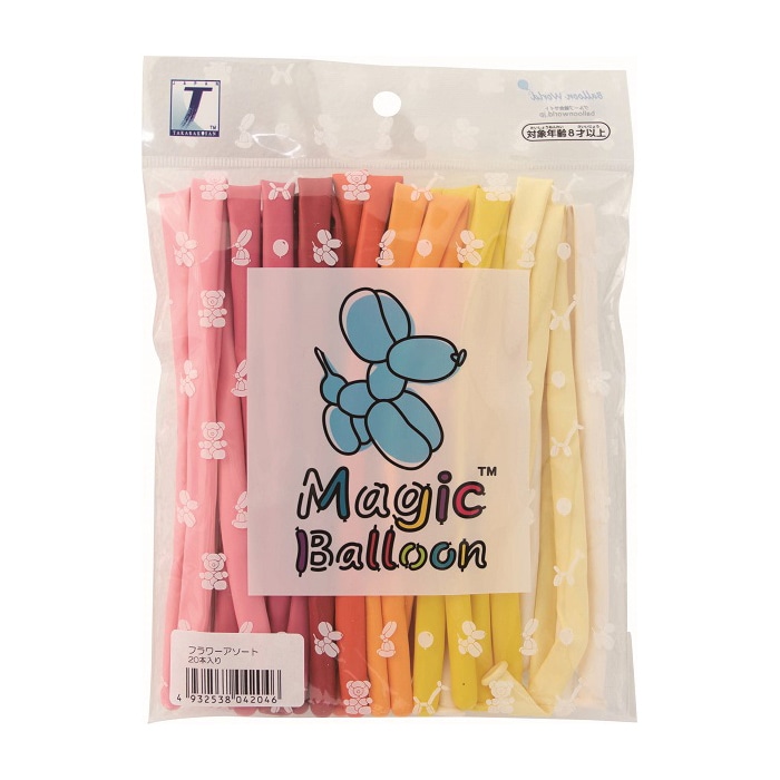 TakaraTec マジックバルーン ミニパック フラワーアソート 20本入 0703020112 1袋（ご注文単位1袋）【直送品】