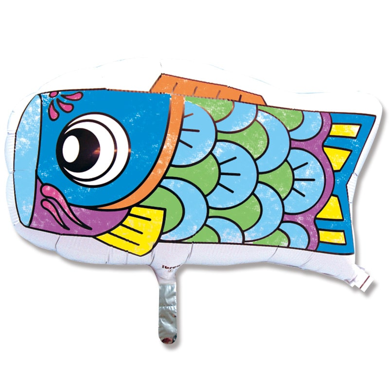 TakaraTec アイブレックスバルーン こいのぼりぬりえ パッケージ入り 0201339001 1個(ご注文単位5個)【直送品】