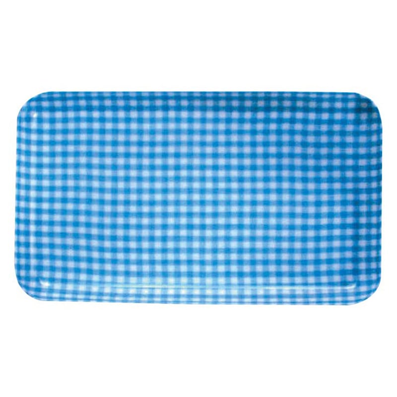 角　カスタートレー　SS　チェックブルー   1個（ご注文単位1個）【直送品】