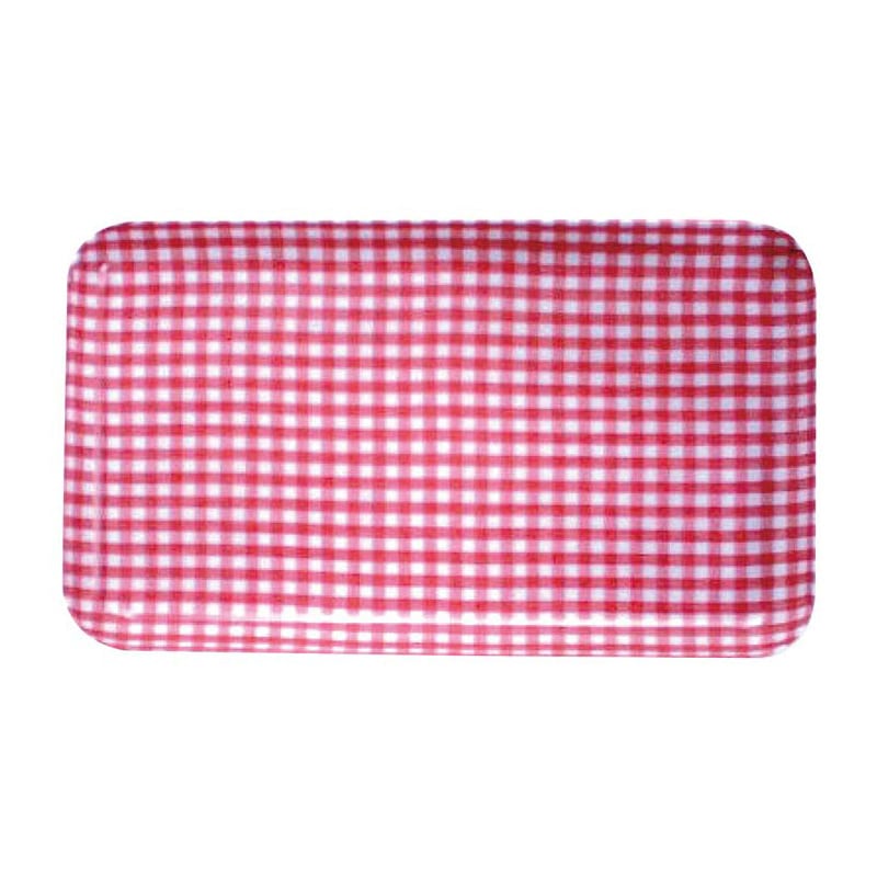 角　カスタートレー　SS　チェックピンク   1個（ご注文単位1個）【直送品】