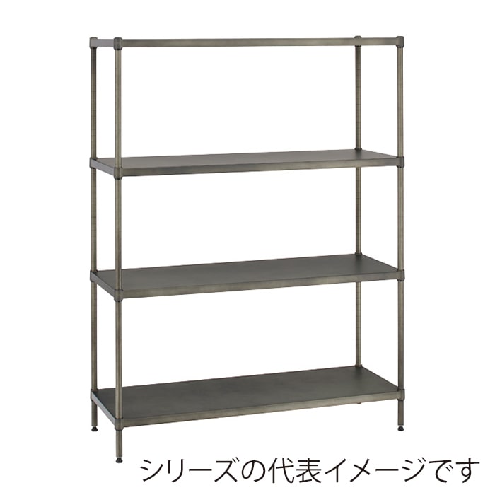 エレクター シェルフパーツ ベーシック ソリッドシェルフ ヴィンテージエディション W900×D450mm シルバー 1枚(ご注文単位1枚)【直送品】