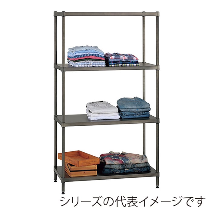 エレクター シェルフパーツ ベーシック ソリッドシェルフ ヴィンテージエディション W900×D450mm シルバー 1枚(ご注文単位1枚)【直送品】