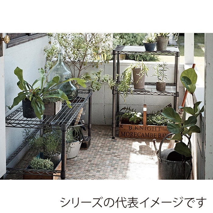 エレクター シェルフパーツ ベーシック ワイヤーシェルフ ヴィンテージエディション W900×D450mm シルバー 1枚(ご注文単位1枚)【直送品】