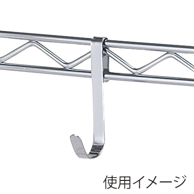 エレクター シェルフパーツ　ベーシック　フック クローム　4個入  1セット（ご注文単位1セット）【直送品】