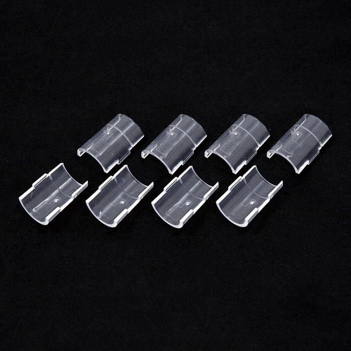 エレクター シェルフパーツ　ベーシック　テーパードスリーブ カラーポール用　クリア  1セット（ご注文単位1セット）【直送品】