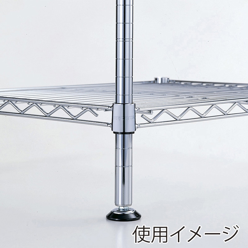 エレクター シェルフパーツ　フロアプロテクトアジャスター ベーシック　4個入  1セット（ご注文単位1セット）【直送品】