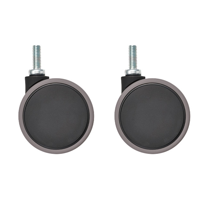 エレクター シェルフパーツ　ベーシック　双輪キャスター 75mm　ブラック　2個入  1セット（ご注文単位1セット）【直送品】