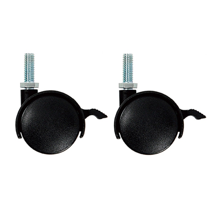 エレクター シェルフパーツ　ベーシック　キャスター ストッパー付　50mm　2個入  1セット（ご注文単位1セット）【直送品】