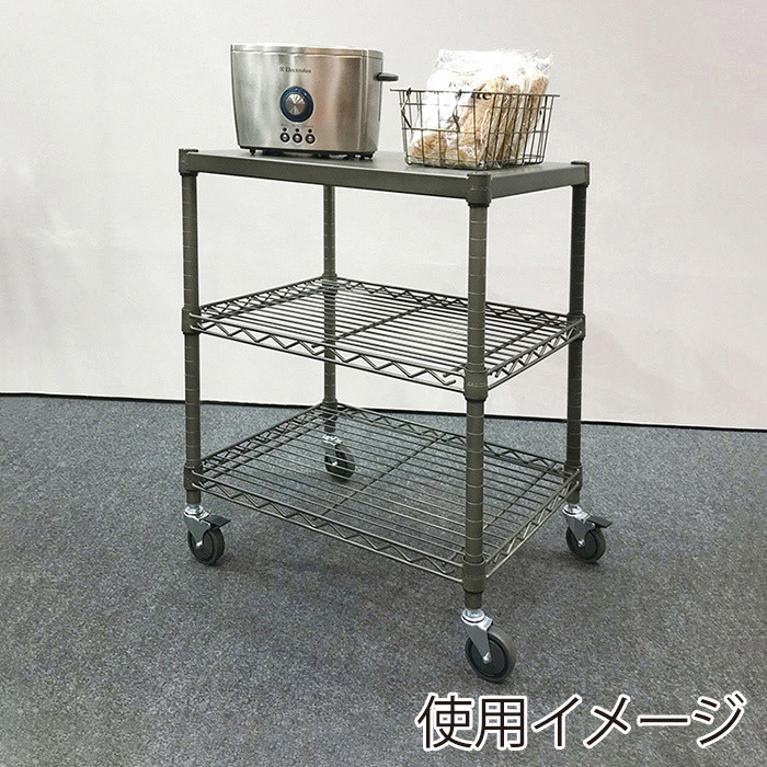 エレクター シェルフパーツ　ベーシック　エラストマーキャスター ストッパー付　75mm　2個入  1セット（ご注文単位1セット）【直送品】