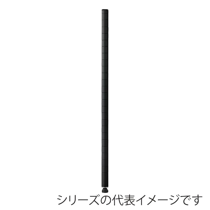 エレクター シェルフパーツ ベーシック ポール 1900mm ブラック 2本入 1組(ご注文単位1組)【直送品】