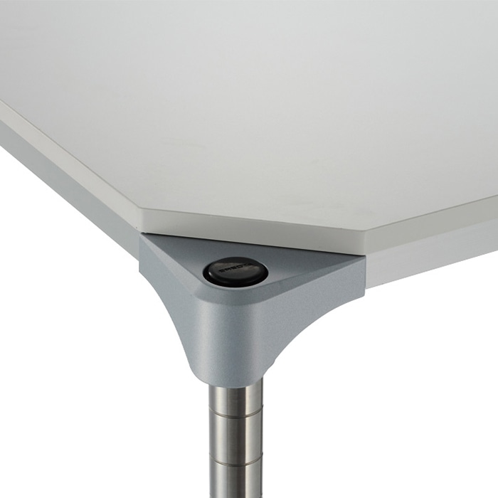 エレクター シェルフパーツ　ベーシック　ウッドシェルフ　棚用 W750×D450mm　ホワイトウッド シルバーフレーム 1枚（ご注文単位1枚）【直送品】