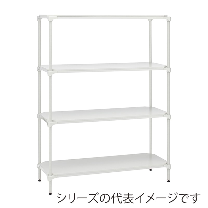 エレクター シェルフパーツ ベーシック ウッドシェルフ 棚用 W1200×D450mm ホワイトウッド ホワイトフレーム 1枚(ご注文単位1枚)【直送品】