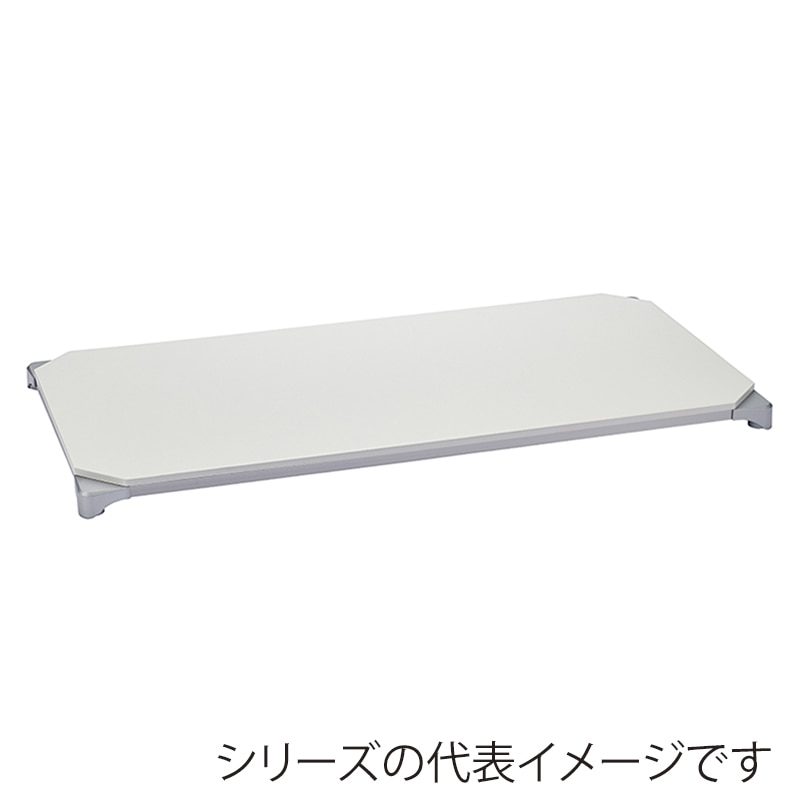 エレクター シェルフパーツ　ベーシック　ウッドシェルフ　天板用 W1200×D450mm　ホワイトウッド シルバーフレーム 1枚（ご注文単位1枚）【直送品】