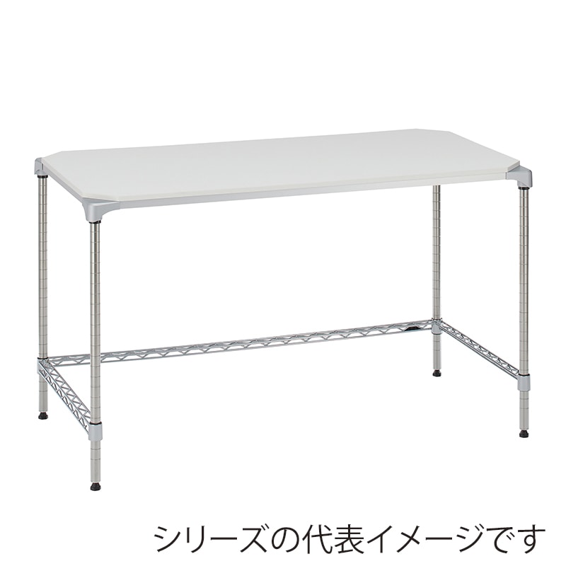 エレクター シェルフパーツ ベーシック ウッドシェルフ 天板用 W1200×D450mm ホワイトウッド シルバーフレーム 1枚(ご注文単位1枚)【直送品】