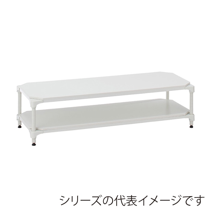 エレクター シェルフパーツ ベーシック ウッドシェルフ 天板用 W1200×D600mm ホワイトウッド ホワイトフレーム 1枚(ご注文単位1枚)【直送品】