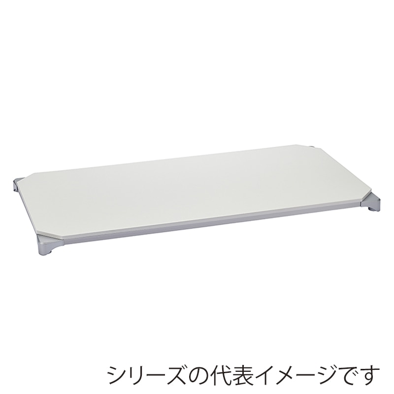 エレクター シェルフパーツ　ベーシック　ウッドシェルフ　天板用 W1200×D600mm　ホワイトウッド シルバーフレーム 1枚（ご注文単位1枚）【直送品】