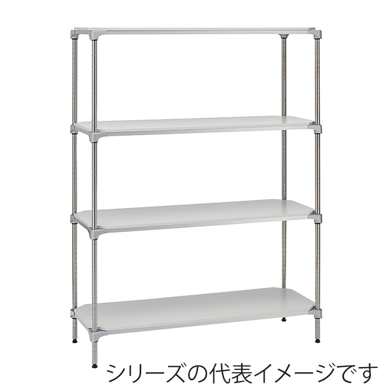 エレクター シェルフパーツ ベーシック ウッドシェルフ 棚用 W1200×D600mm ホワイトウッド シルバーフレーム 1枚(ご注文単位1枚)【直送品】