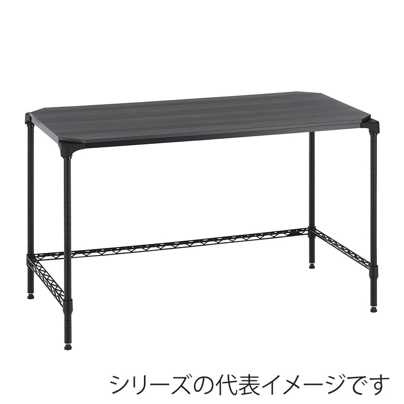 エレクター シェルフパーツ ベーシック ウッドシェルフ 天板用 W1200×D600mm ブラックウッド ブラックフレーム 1枚(ご注文単位1枚)【直送品】