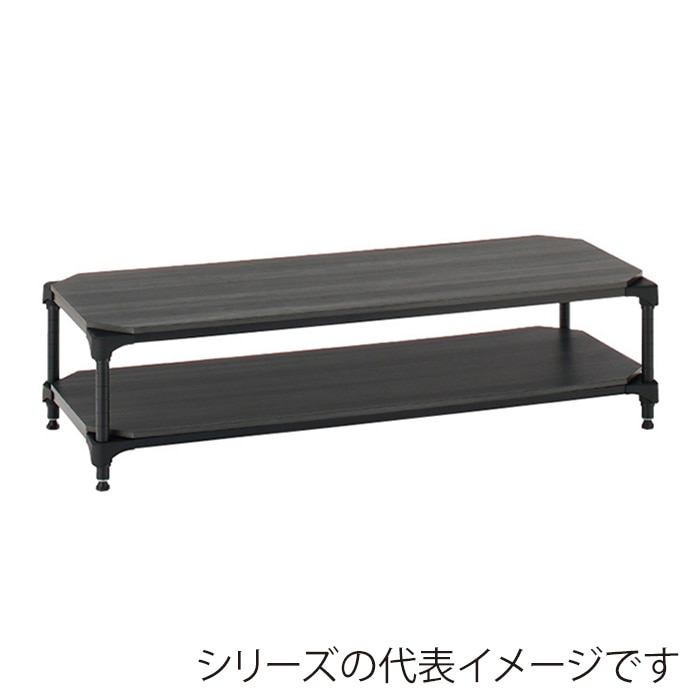 エレクター シェルフパーツ ベーシック ウッドシェルフ 天板用 W1200×D600mm ブラックウッド ブラックフレーム 1枚(ご注文単位1枚)【直送品】