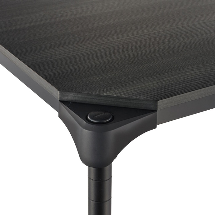 エレクター シェルフパーツ ベーシック ウッドシェルフ 棚用 W1200×D600mm ブラックウッド ブラックフレーム 1枚(ご注文単位1枚)【直送品】