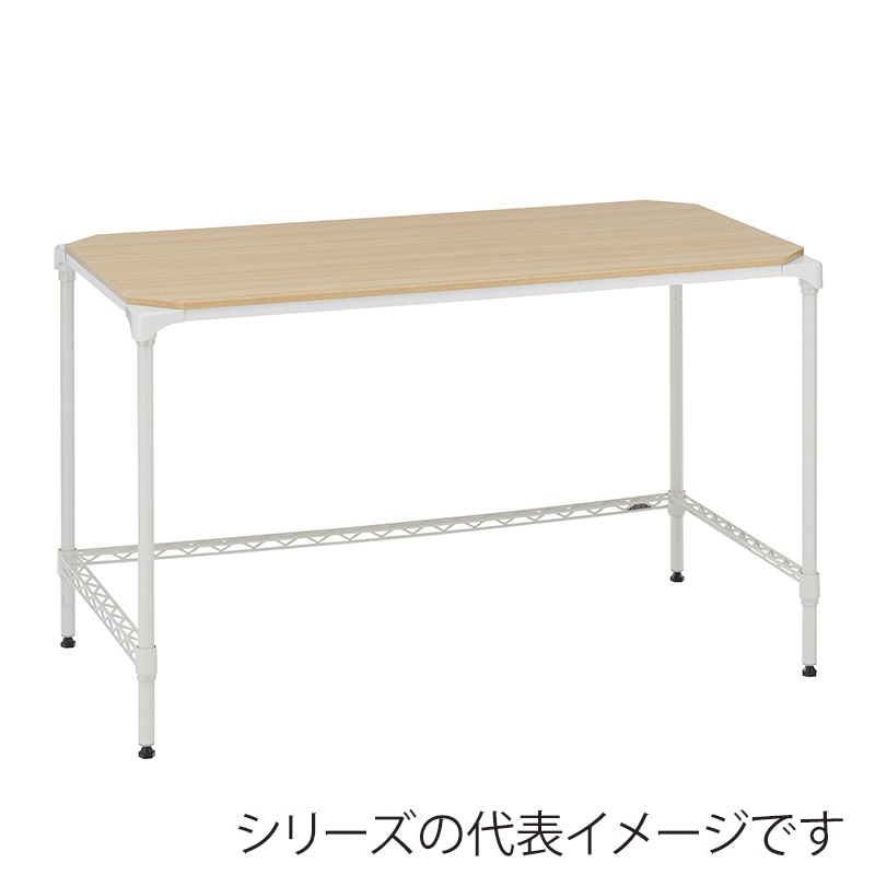 エレクター シェルフパーツ ベーシック ウッドシェルフ 天板用 W1200×D450mmナチュラルウッド ホワイトフレーム 1枚(ご注文単位1枚)【直送品】