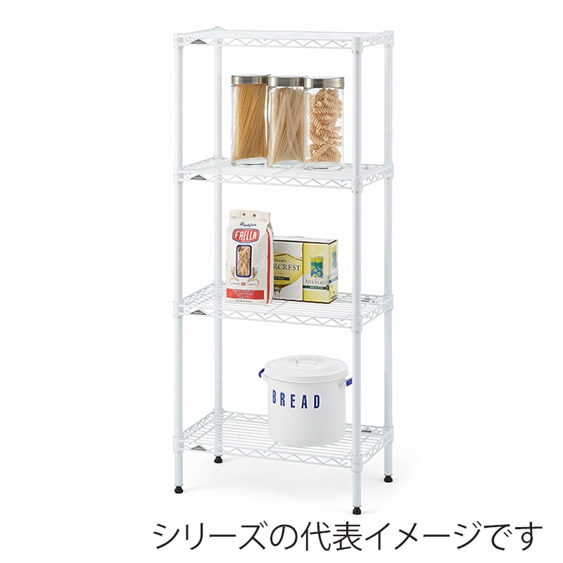 エレクター シェルフパーツ ベーシック ワイヤーシェルフ W900×D450mm ホワイト 1枚(ご注文単位1枚)【直送品】