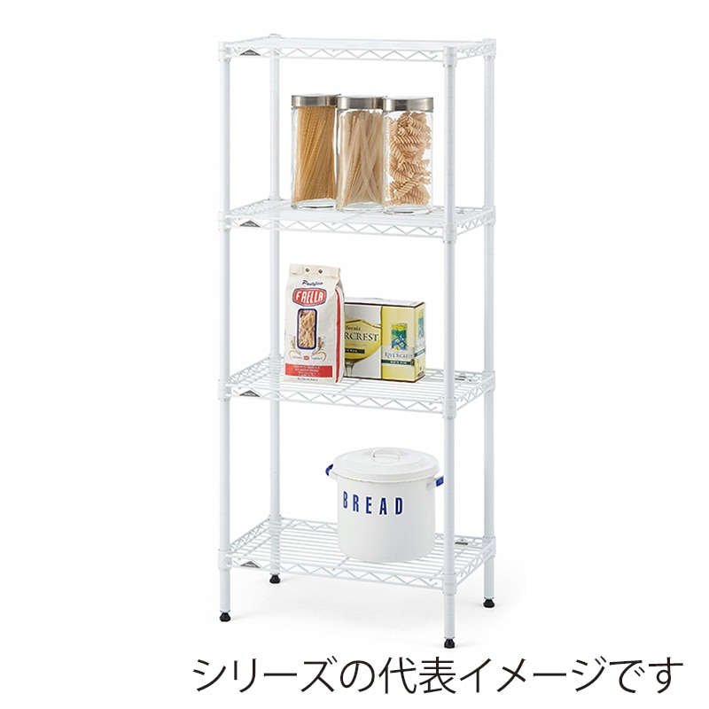 エレクター シェルフパーツ ベーシック ワイヤーシェルフ W1500×D600mm ホワイト 1枚(ご注文単位1枚)【直送品】