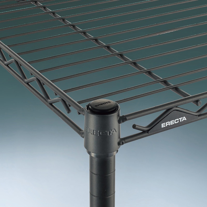 エレクター シェルフパーツ ベーシック ワイヤーシェルフ W750×D350mm ブラック 1枚(ご注文単位1枚)【直送品】