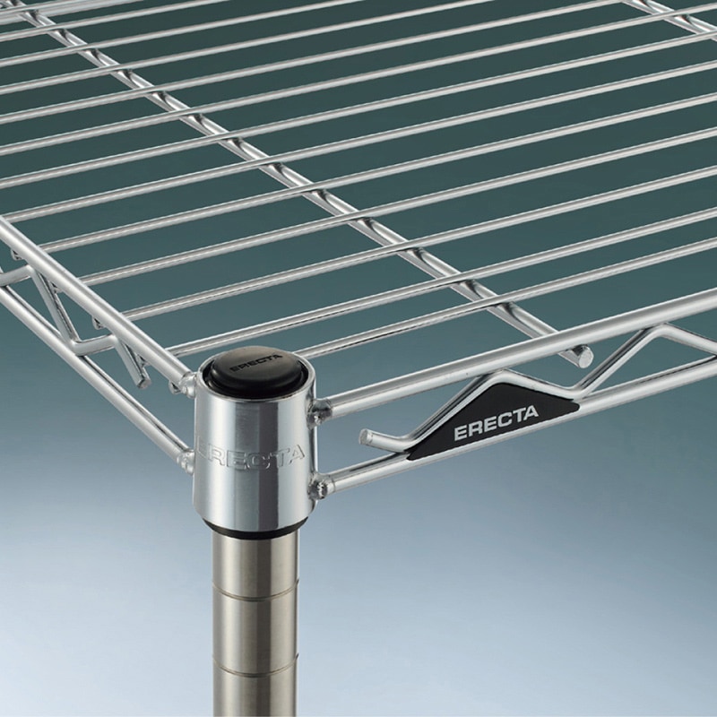 エレクター シェルフパーツ ベーシック ワイヤーシェルフ W450×D350mm クローム 1枚(ご注文単位1枚)【直送品】