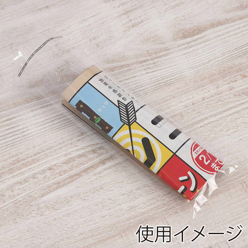 伊藤忠リーテイルリンク OPP袋 フタ付 長形40号封筒サイズ 100枚入 OBT-4 1パック(ご注文単位120パック)【直送品】