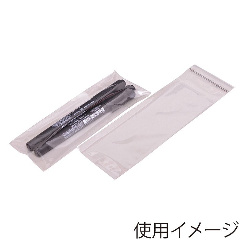 伊藤忠リーテイルリンク OPP袋 フタ付 筆記具用 100枚入 OBT-17 1パック(ご注文単位300パック)【直送品】