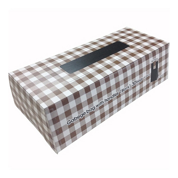 伊藤忠リーテイルリンク トイレ用ポリ袋　取っ手付き　ボックスタイプ 黒　30枚入 TGB-001　1パック（ご注文単位20パック）【直送品】