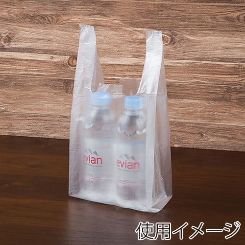 伊藤忠リーテイルリンク レジ袋　半透明　紐付き 12号サイズ　エンボス付き　100枚入 VCR-12HTH　1パック（ご注文単位10パック）【直送品】