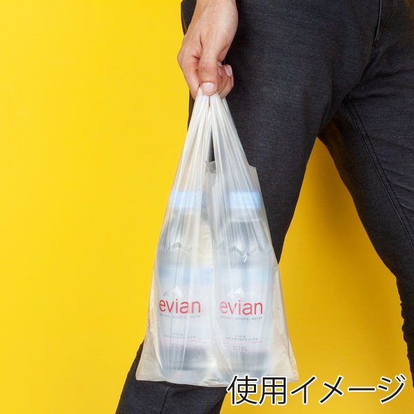 伊藤忠リーテイルリンク レジ袋　半透明　紐付き 12号サイズ　エンボス付き　100枚入 VCR-12HTH　1パック（ご注文単位10パック）【直送品】