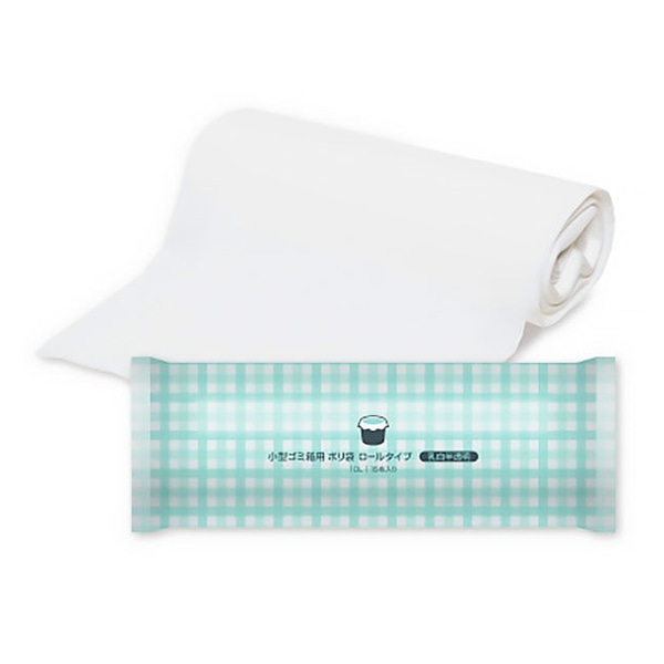 伊藤忠リーテイルリンク 小型ゴミ箱用ポリ袋　ロールタイプ 10L　15枚入 KGR-10　1パック（ご注文単位50パック）【直送品】